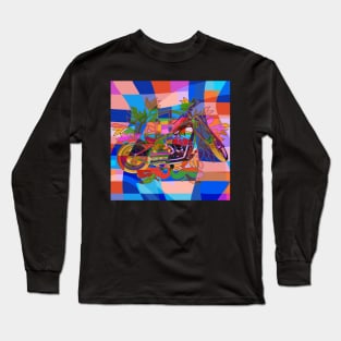 Portuguese Abstract Biker Art Long Sleeve T-Shirt